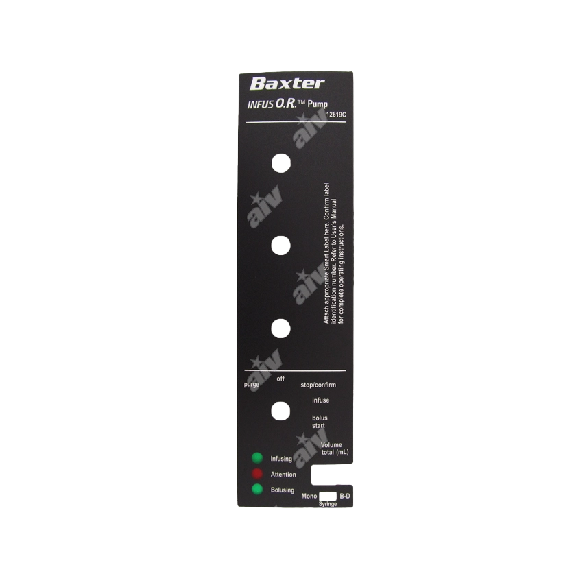 Front Label Baxter InfusOR New